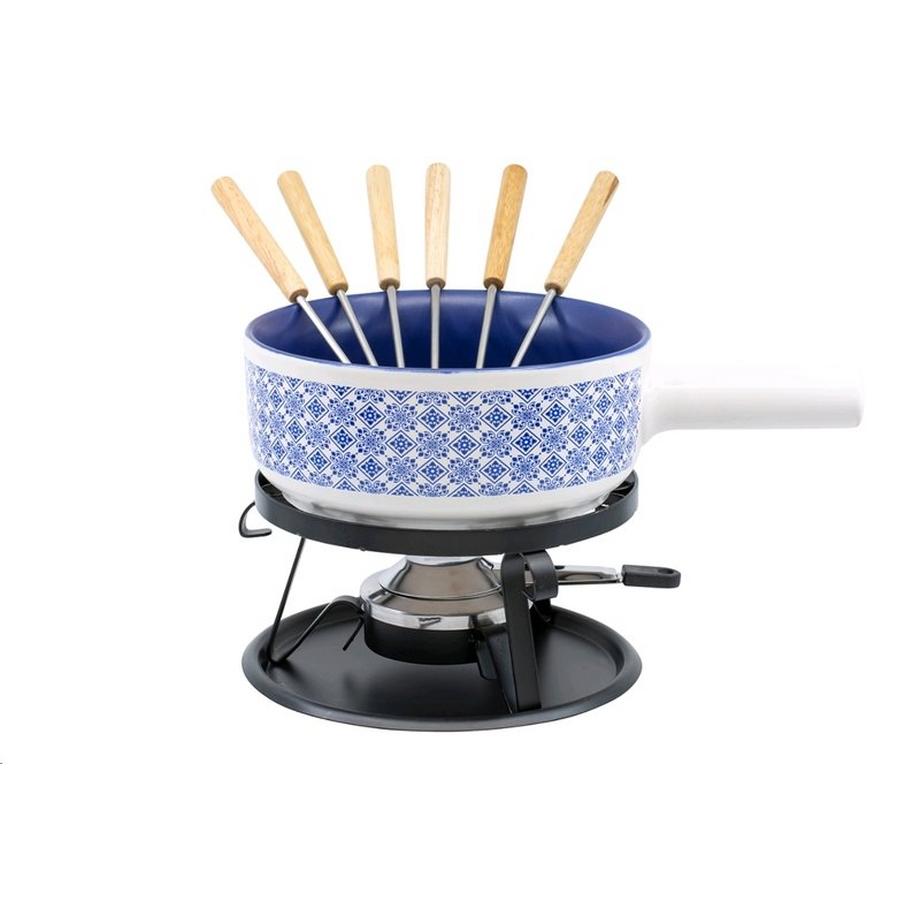 Kadastar Kadastar 100139 Set per fonduta 2 L Blu, Bianco 6 persona(e)  