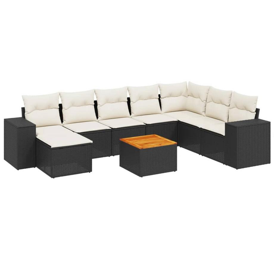 set divano da giardino Polirattan
