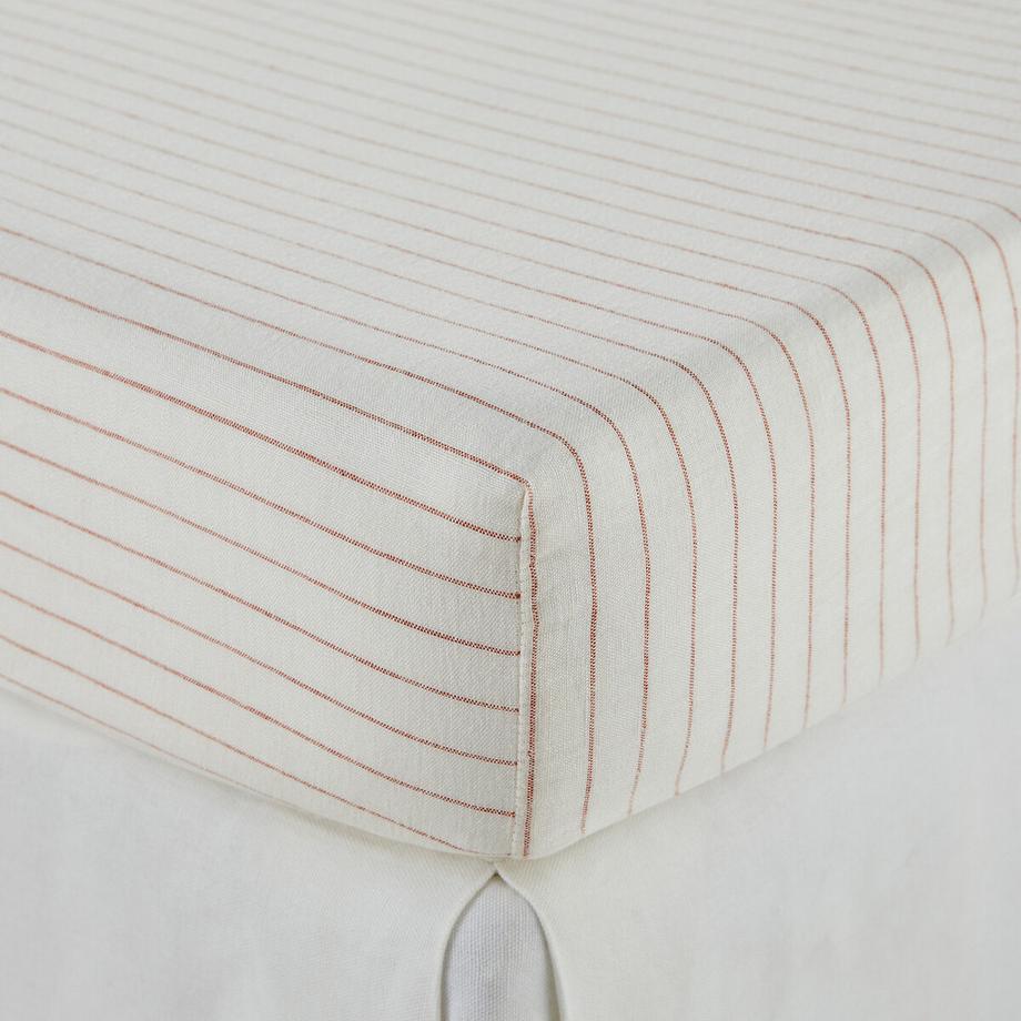 La Redoute Intérieurs Linot Drap Housse Rayé en Lin Lavé  