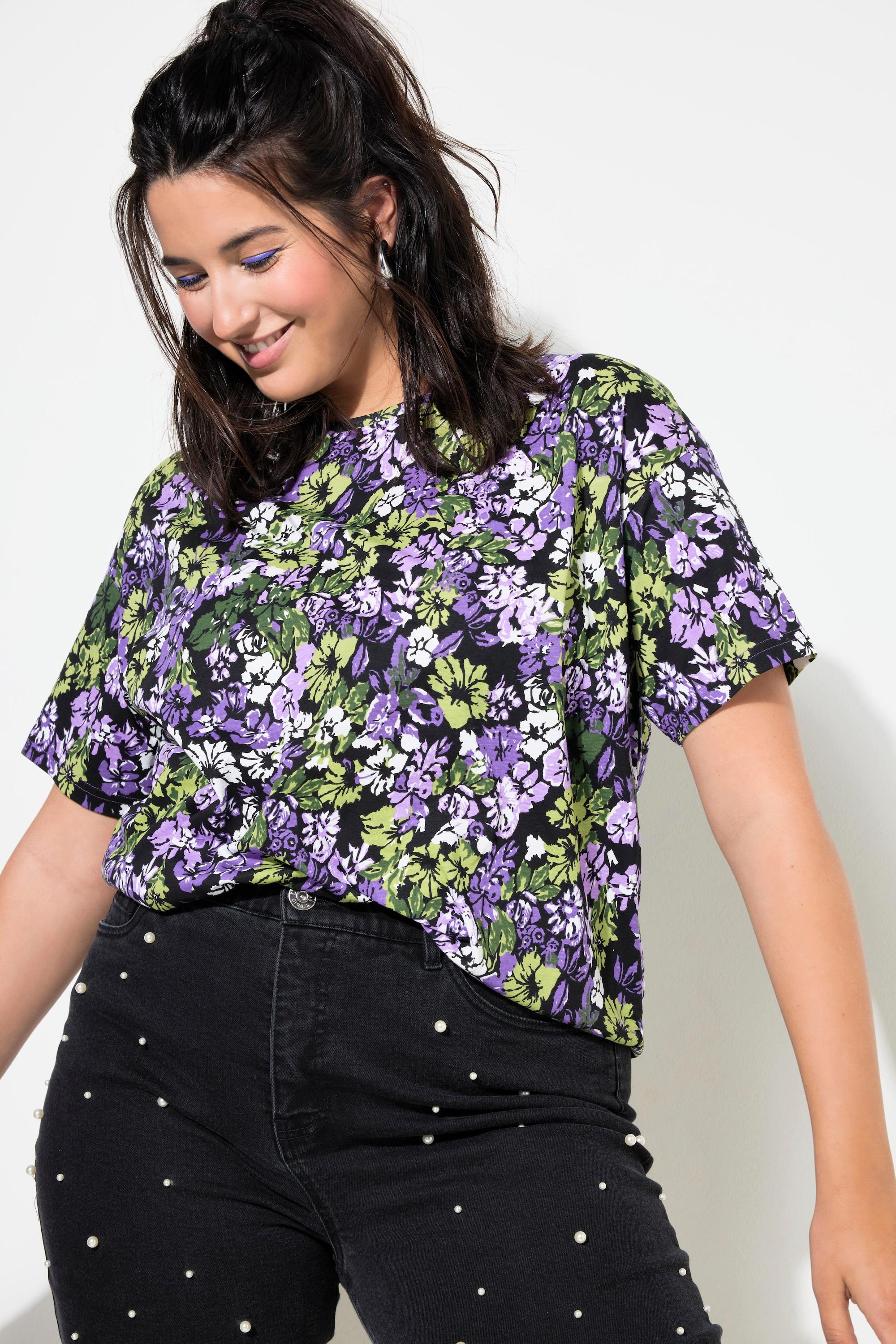 Studio Untold  T-Shirt, oversized, Flower-Print 