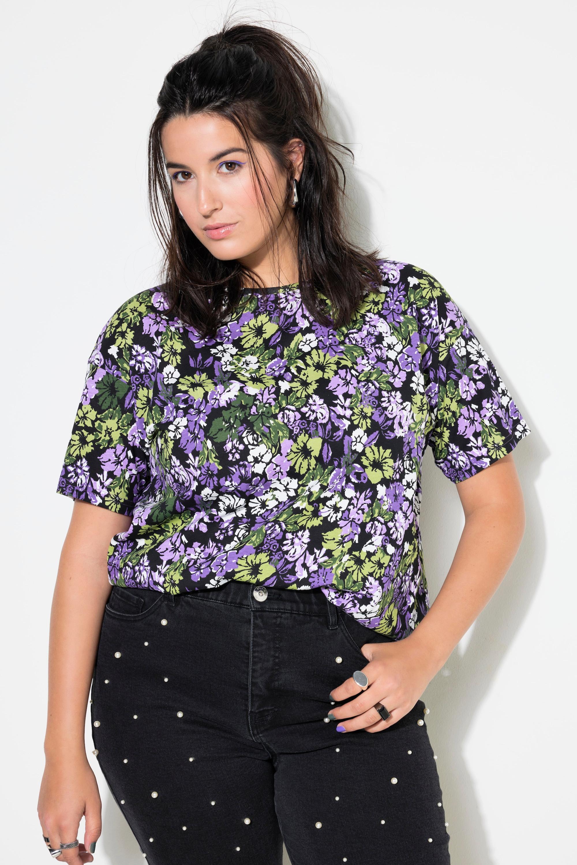 Studio Untold  T-Shirt, oversized, Flower-Print 