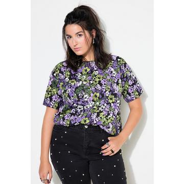 T-Shirt, oversized, Flower-Print