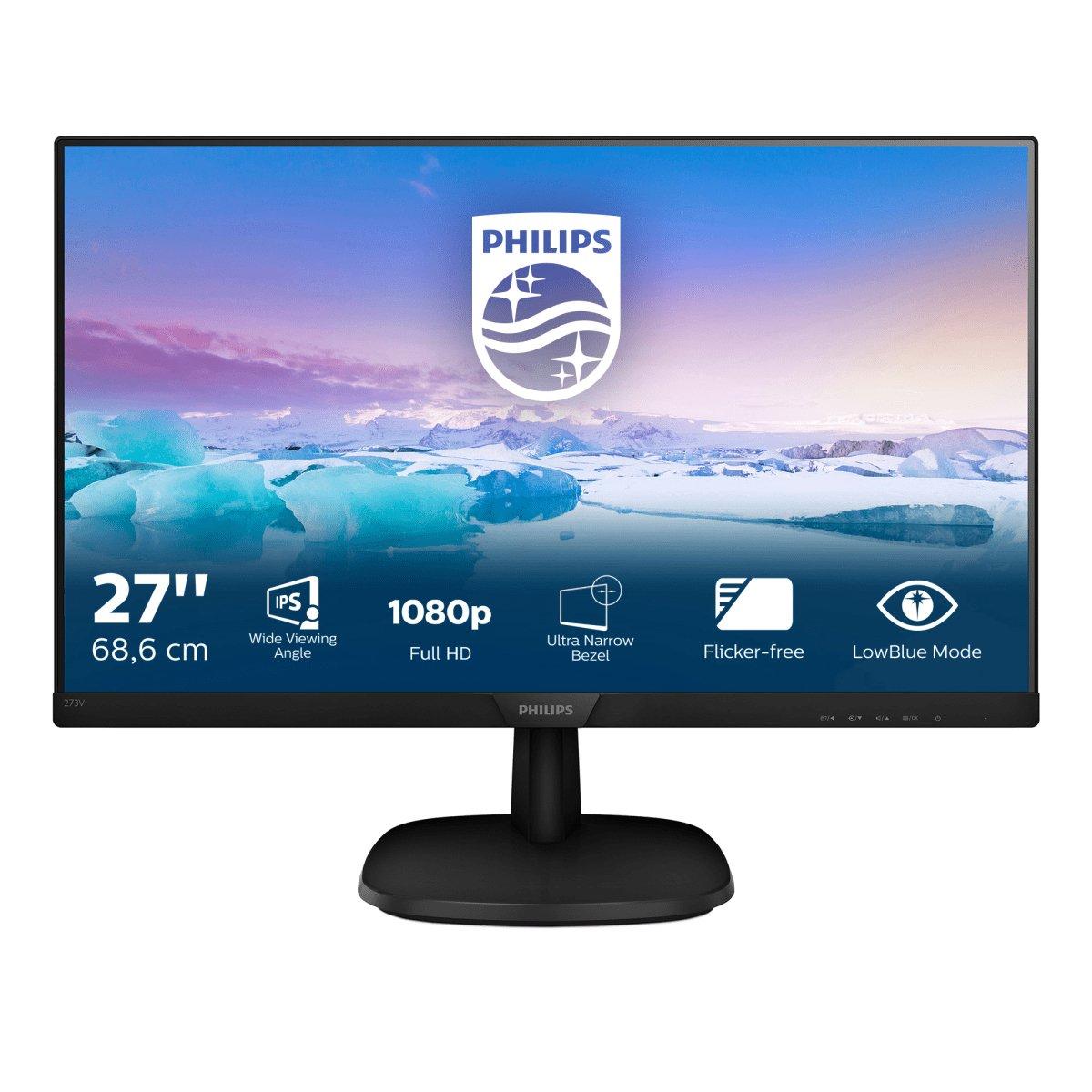 PHILIPS  V Line Full-HD-LCD-Monitor 273V7QDAB00 