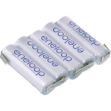Pack d'accus eneloop R6 6 V, avec pattes à souder en Z