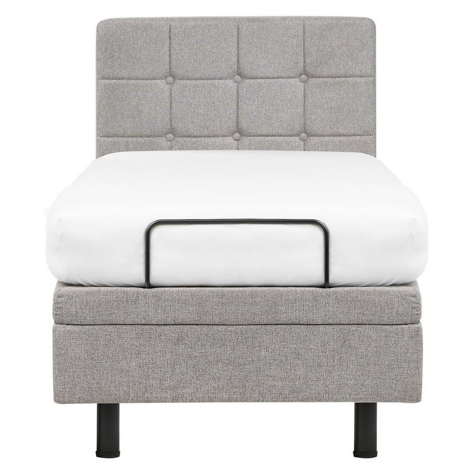 Beliani Letto regolabile en Tessuto  DUKE  