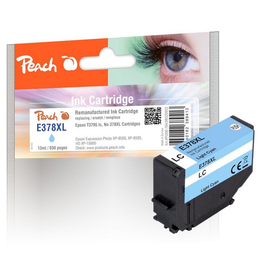 Peach  PI200-764 cartouche d'encre 1 pièce(s) Compatible Rendement élevé (XL) Cyan clair 