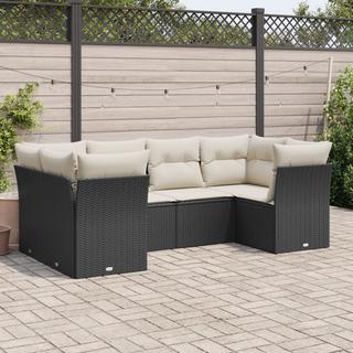 VidaXL set divano da giardino Polirattan  