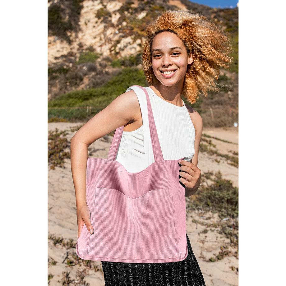 Only-bags.store Cord Reissverschluss Umhängetasche Gross Shopper Tote Handtasche  