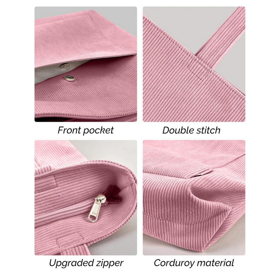 Only-bags.store Cord Reissverschluss Umhängetasche Gross Shopper Tote Handtasche  