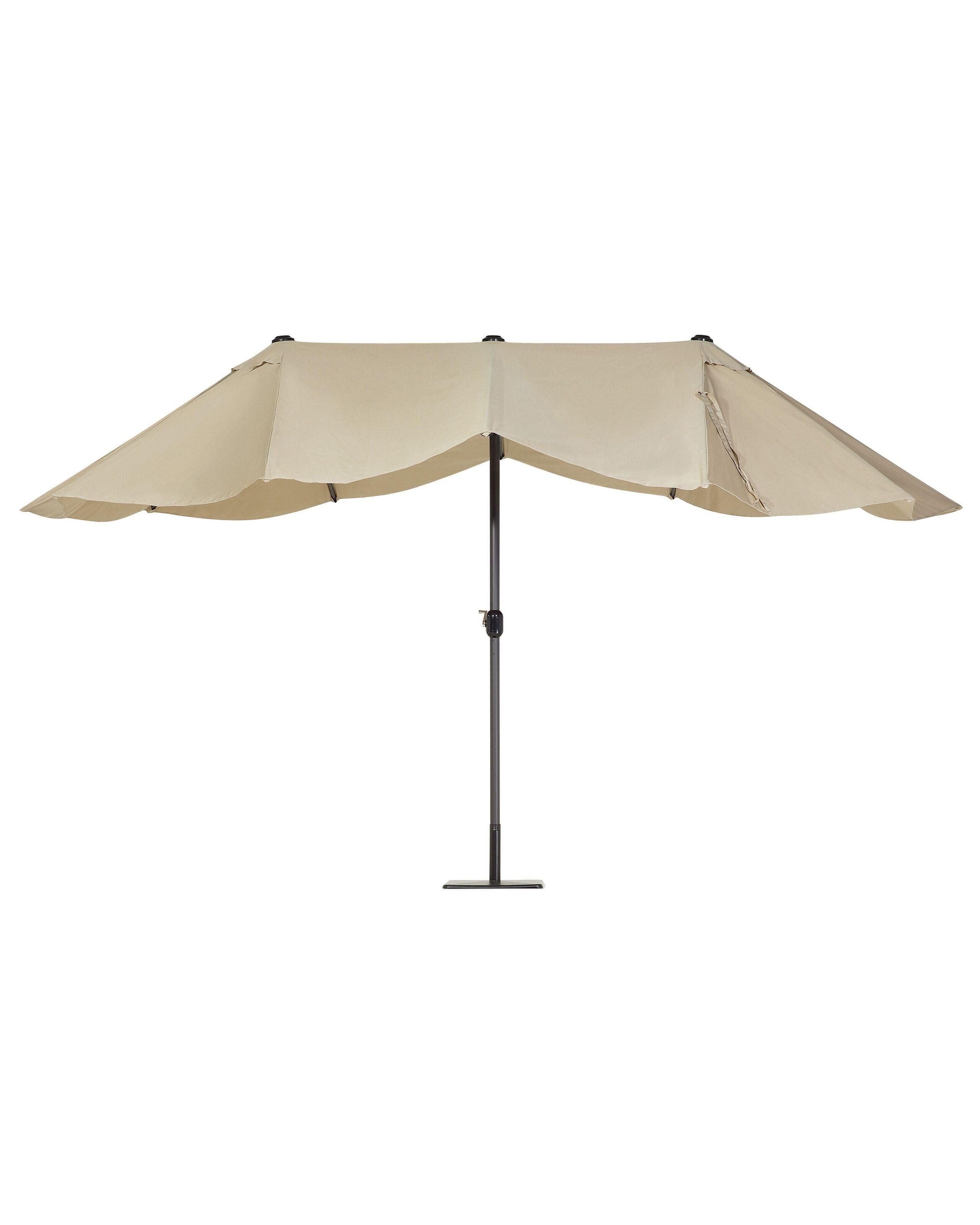 Beliani Parasol de jardin en Tissu SIBILLA  