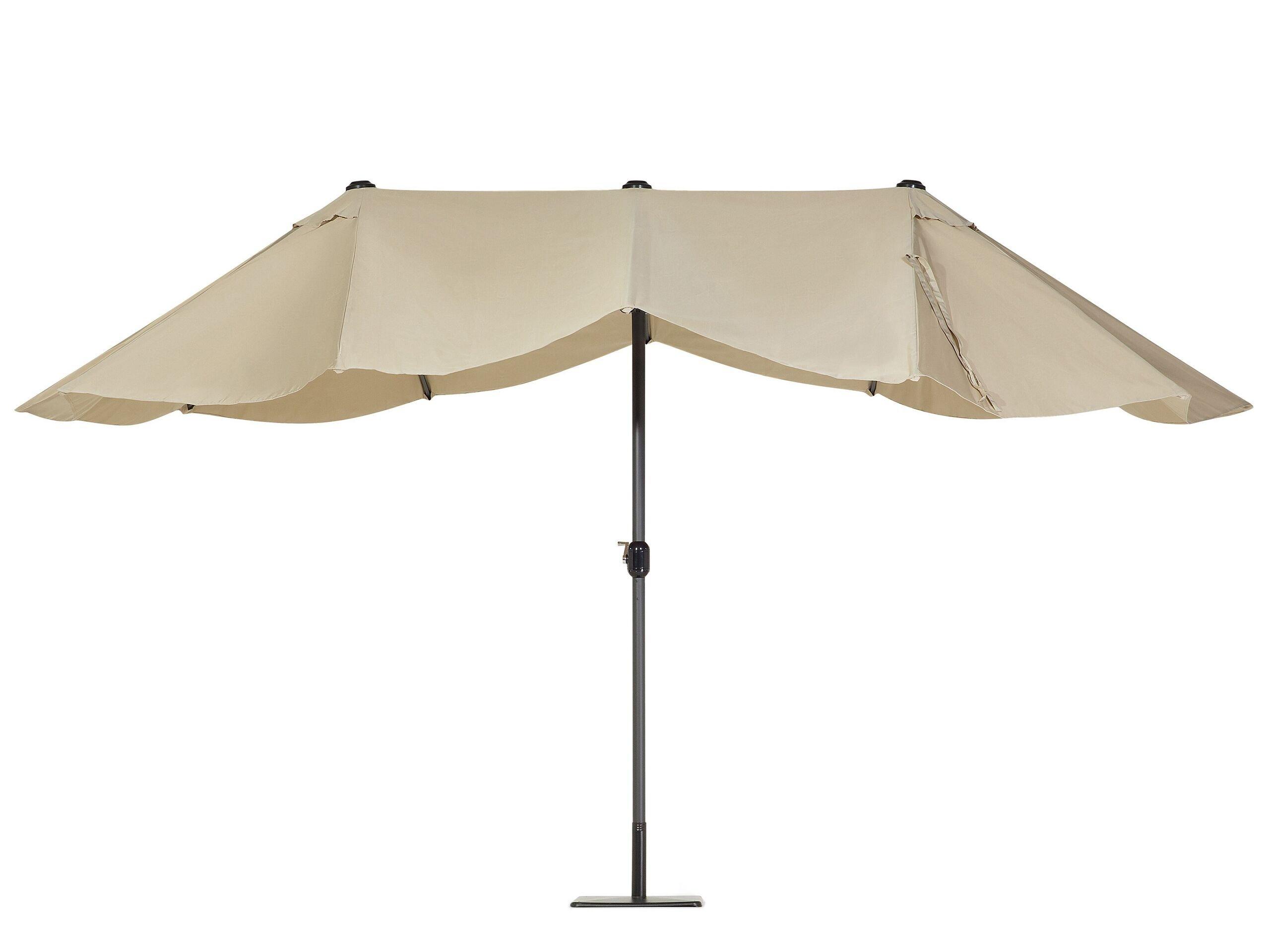 Beliani Parasol de jardin en Tissu SIBILLA  
