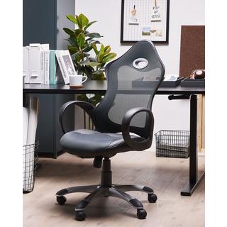 Beliani Chaise de bureau en Polyester Traditionnel iCHAIR  