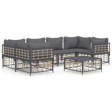 Garten lounge set poly-rattan