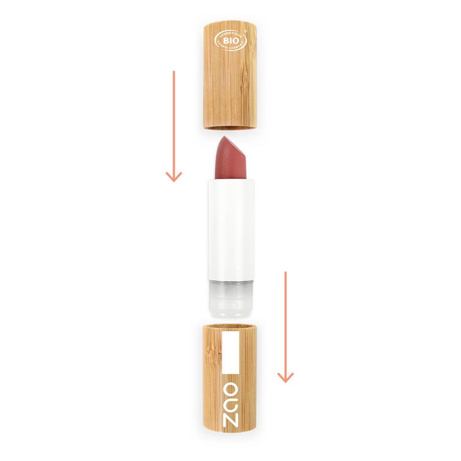 ZAO MAKEUP  Rouge à lèvres Classic - Certifié bio, vegan et rechargeable 