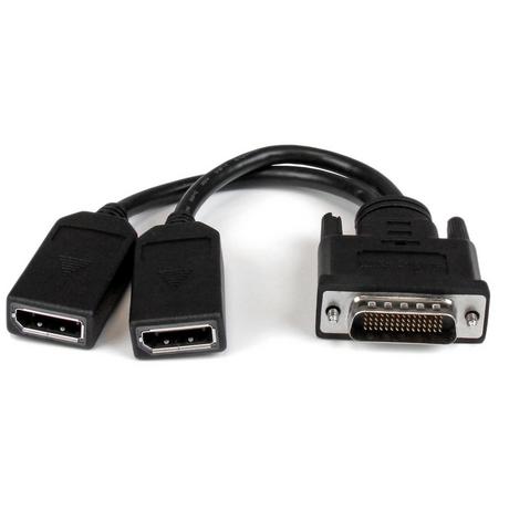 STARTECH.COM  StarTech.com Câble adaptateur DMS-59 (LFH) vers 2x DisplayPort de 20cm - Câble en Y DMS 59 (M) vers double DP (F) 