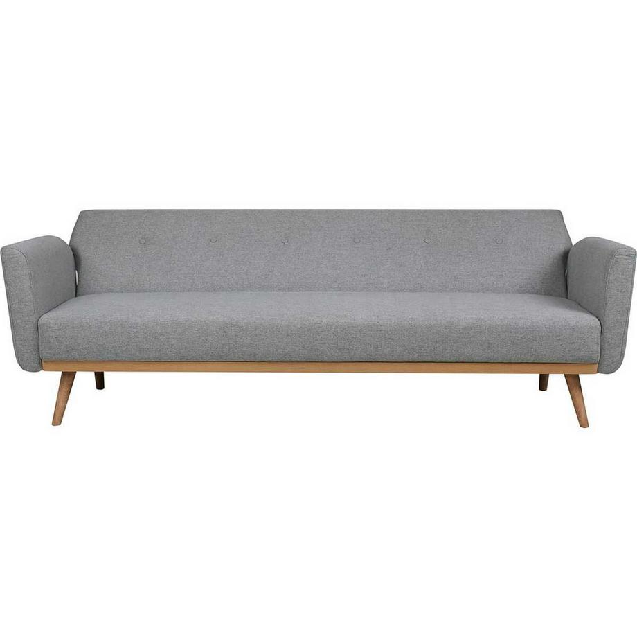 mutoni Canapé-lit structure 212x85 gris clair  