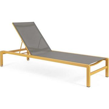 Garten Chaise longue Konnor moutarde