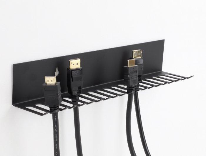 DeLock  CABLE HOLDER 318 X 65 MM FOR WALL MOUNTING BLACK 