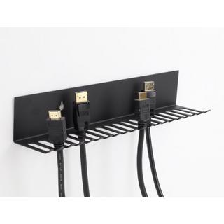 DeLock  CABLE HOLDER 318 X 65 MM FOR WALL MOUNTING BLACK 