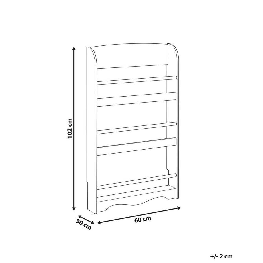 Beliani Wandregal aus MDF-Platte  LILOET  