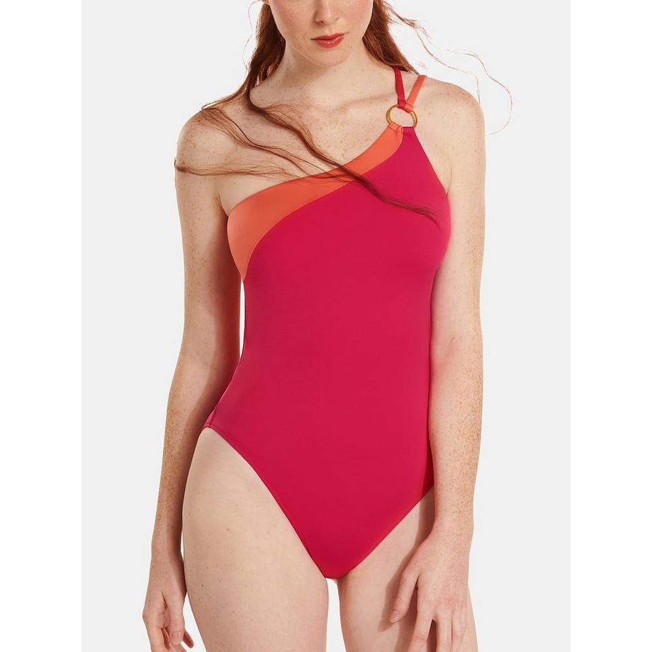 Costume da bagno intero asimmetrico senza ferretto Laos