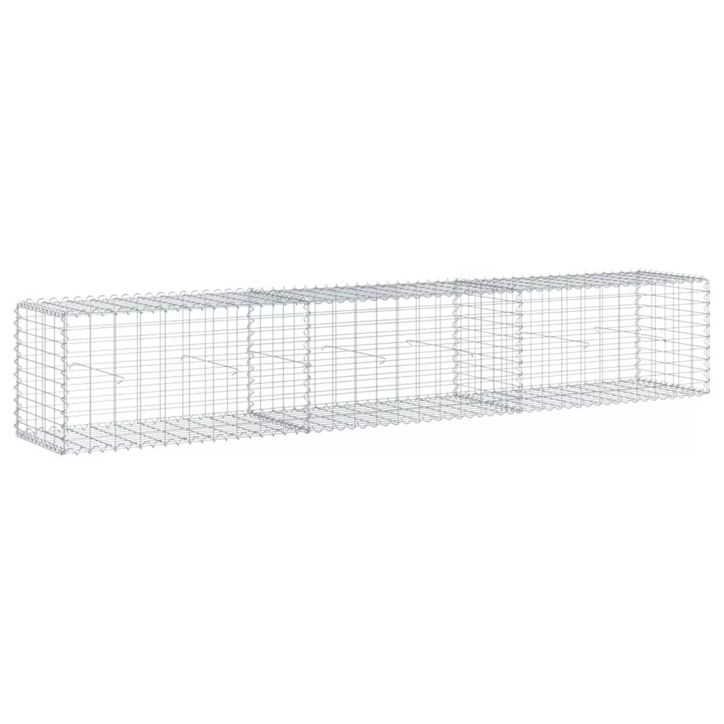VidaXL - Panier gabion fer, One Size, Argent