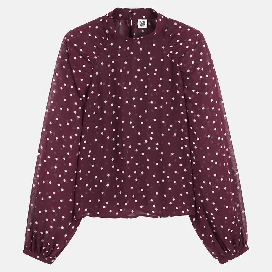 La Redoute Collections Camicetta Collo Alto Pois  