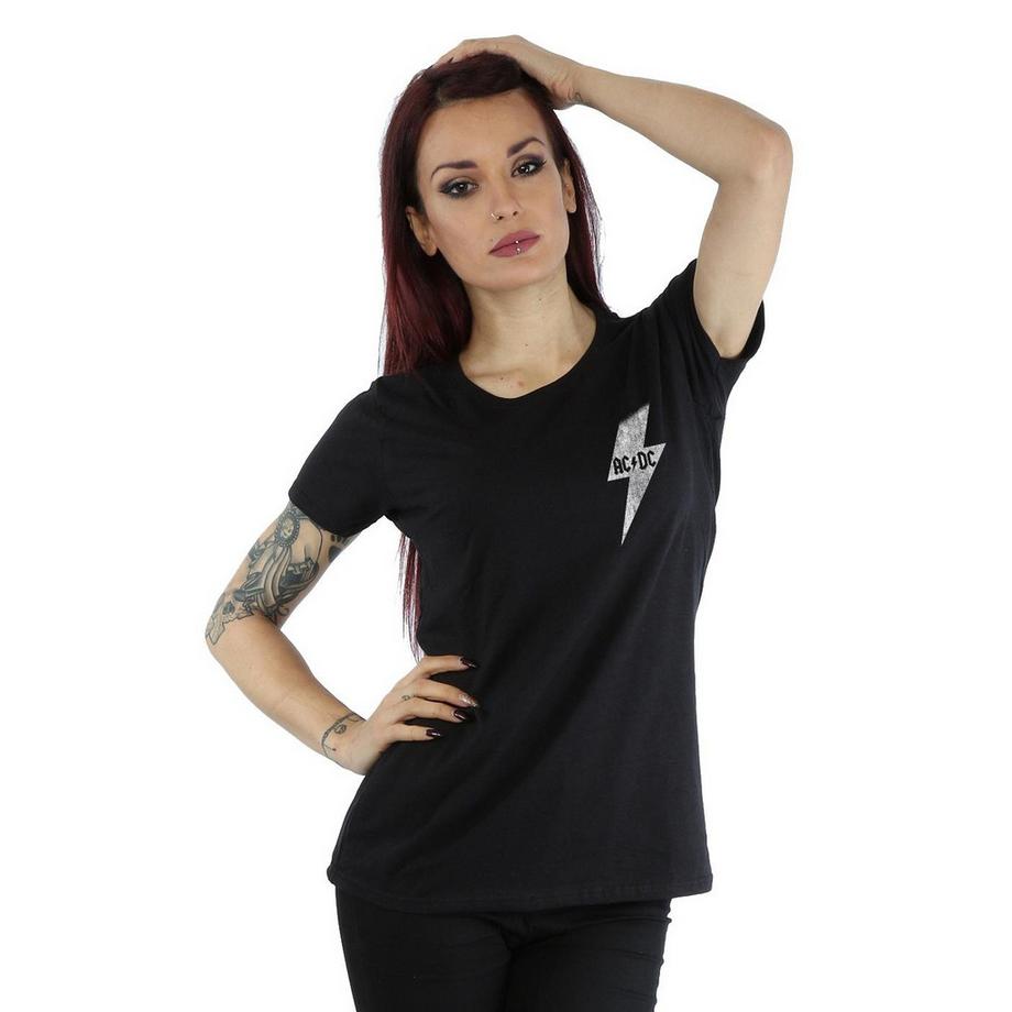 AC/DC ACDC T-Shirt Stampata Maniche Corte  