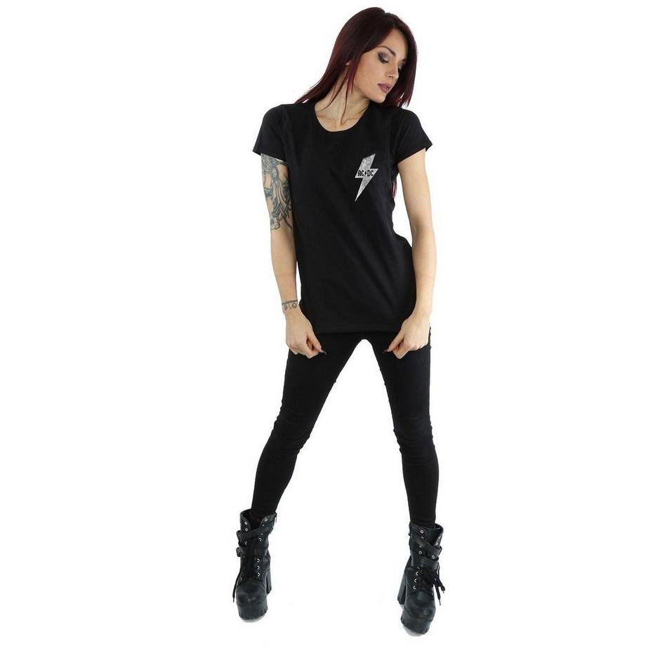 AC/DC ACDC T-Shirt Stampata Maniche Corte  