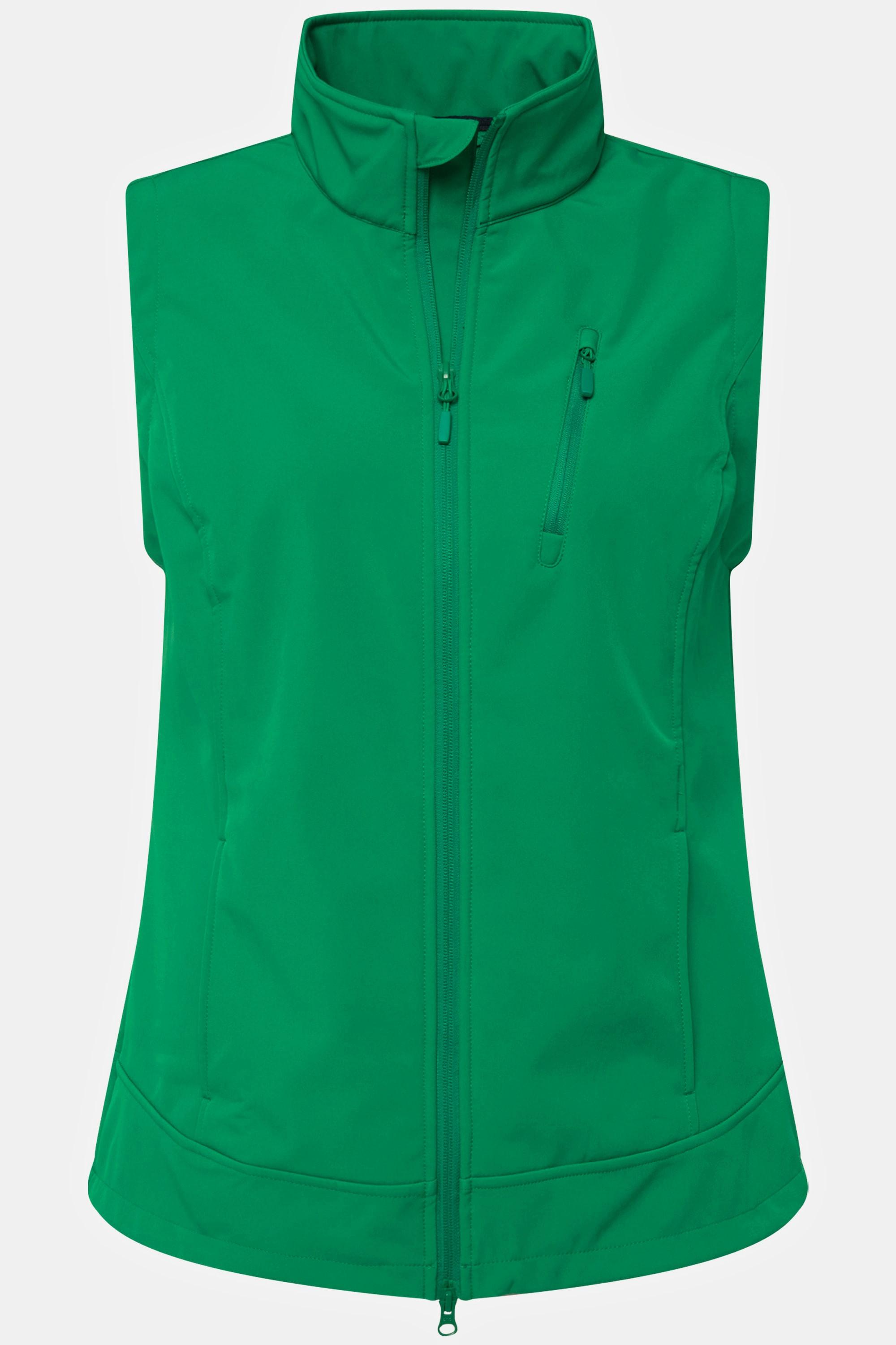 Ulla Popken  Veste Softshell, avec doublure en polaire. Col montant et fermeture à glissière à double sens. 