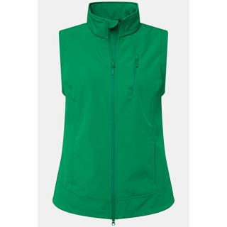 Ulla Popken  Softshellweste, Fleecefutter, 2-Wege-Zipper, Stehkragen 