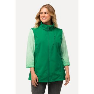 Ulla Popken  Softshellweste, Fleecefutter, 2-Wege-Zipper, Stehkragen 