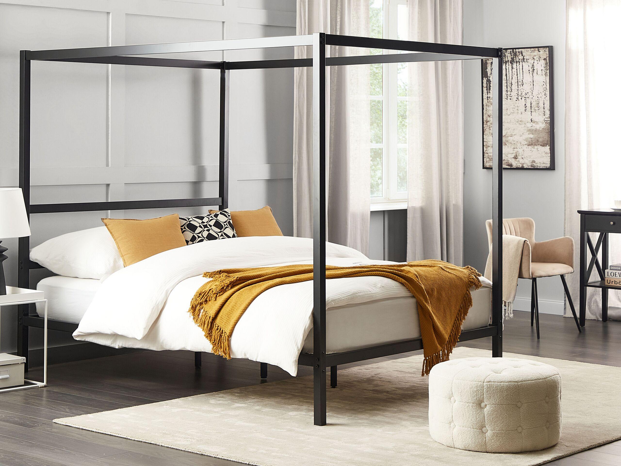 Beliani Bett mit Lattenrost aus Metall Modern LESTARDS  