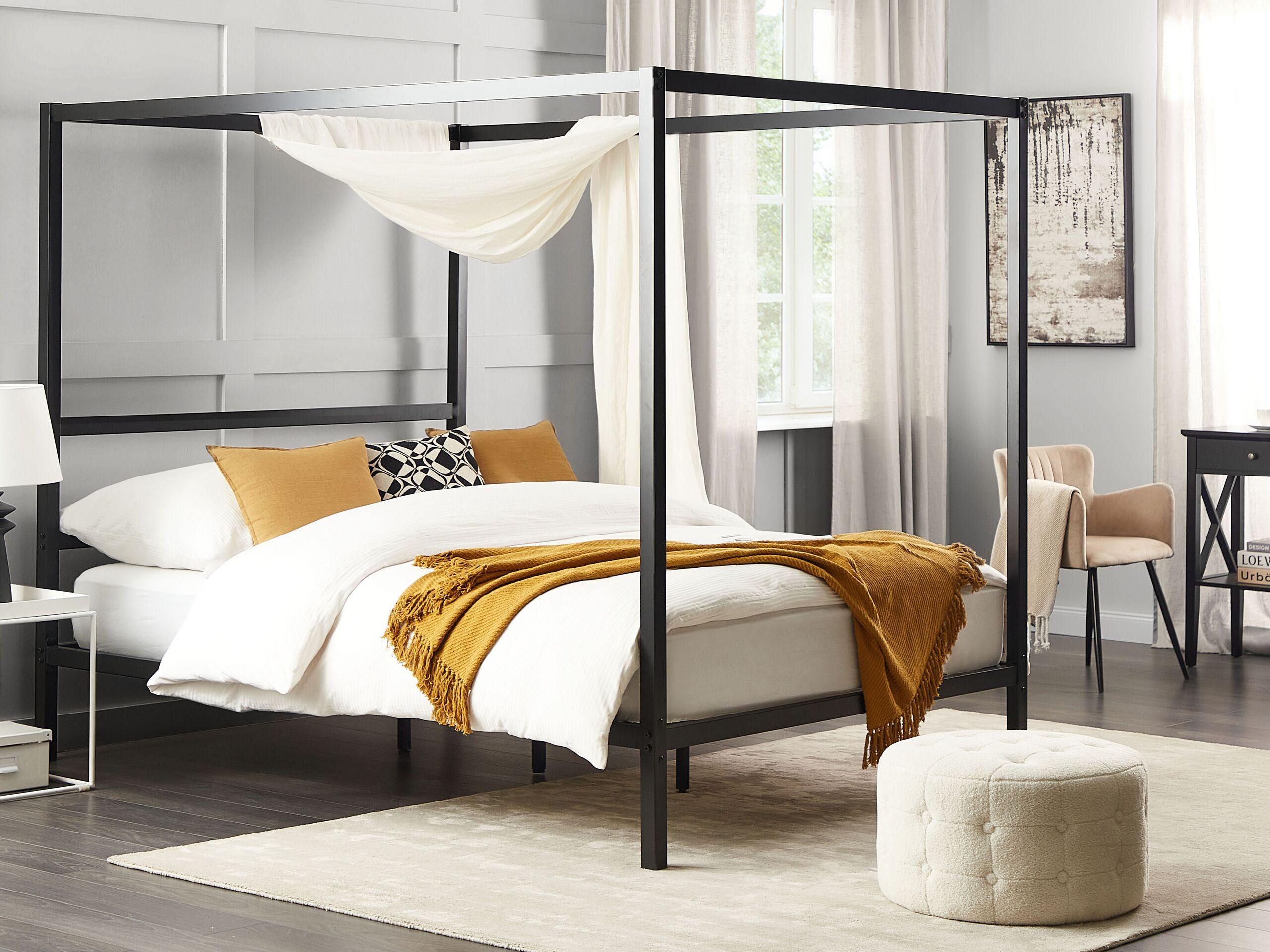 Beliani Bett mit Lattenrost aus Metall Modern LESTARDS  