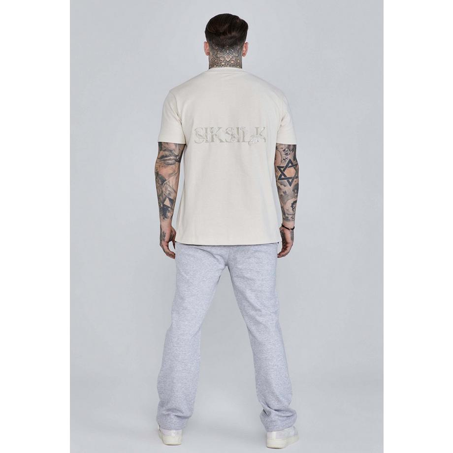 Sik Silk Filigree Oversized Kurzarm T-Shirt  