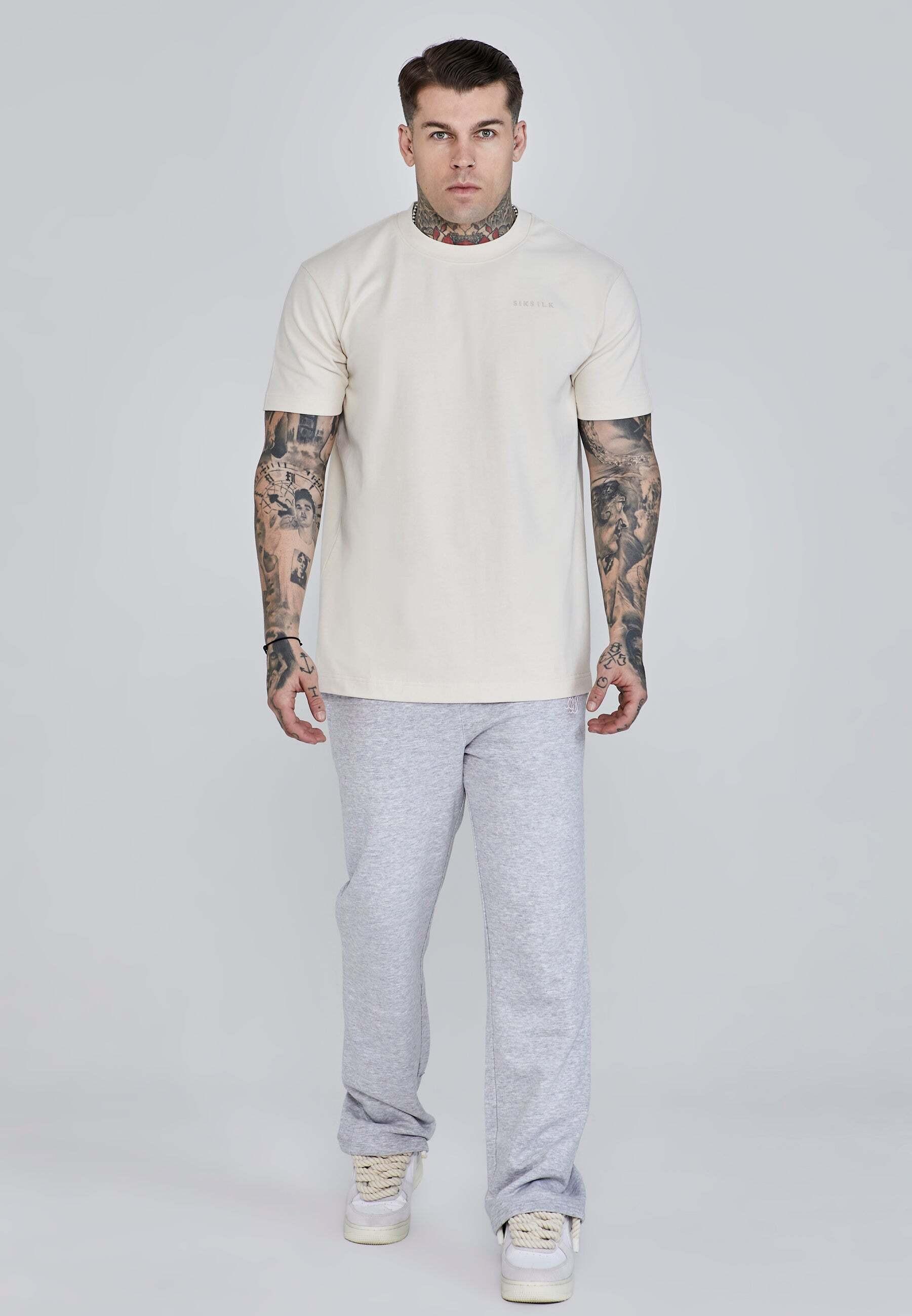 Sik Silk Filigree T-Shirt Oversized Maniche Corte  
