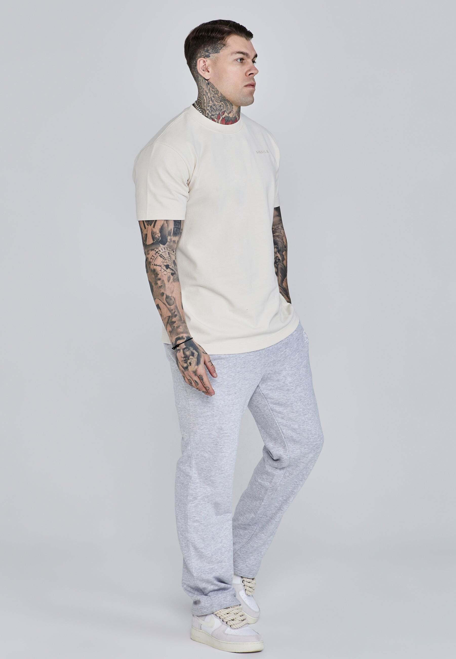 Sik Silk Filigree T-Shirt Oversized Maniche Corte  