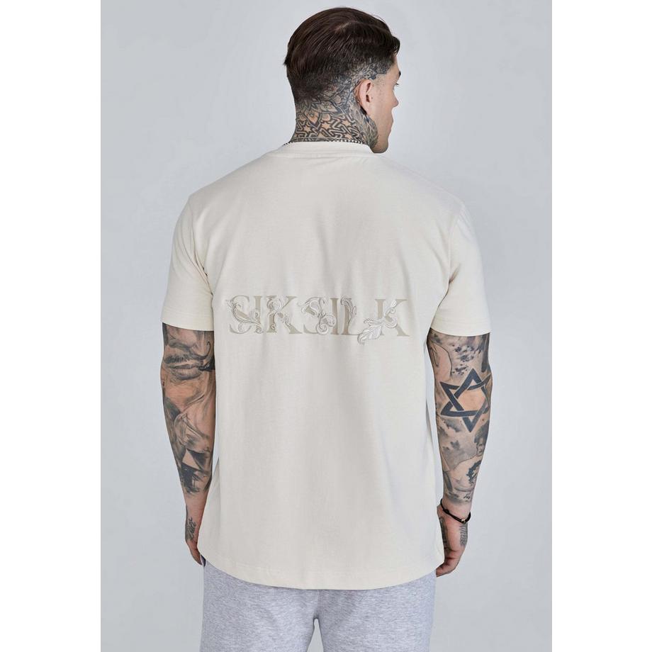 Sik Silk Filigree Oversized Kurzarm T-Shirt  