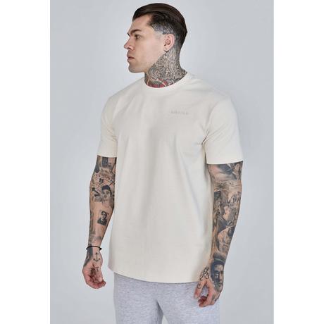 Sik Silk Filigree T-Shirt Oversized Maniche Corte  