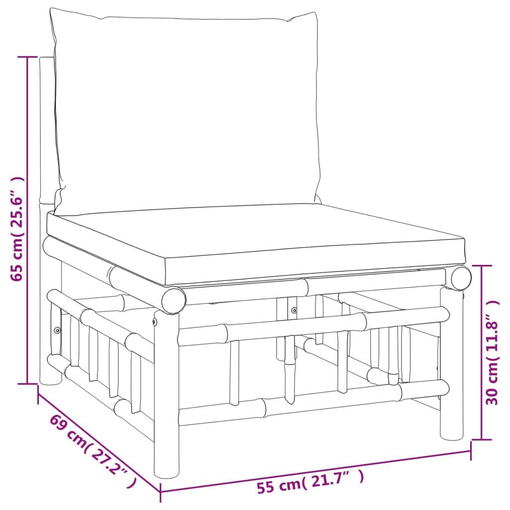 VidaXL Garten mittelsofa bambus  