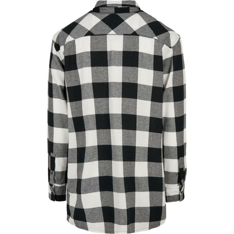 URBAN CLASSICS Camicia Lunga Oversize a Quadri  