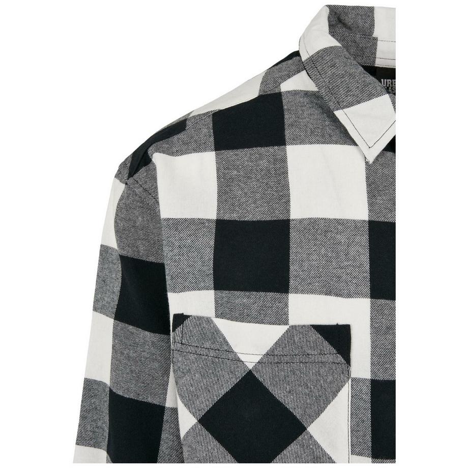 URBAN CLASSICS Camicia Lunga Oversize a Quadri  