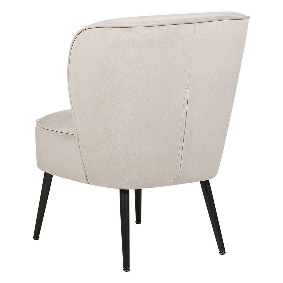 Beliani Fauteuil en Velours Moderne VOSS  