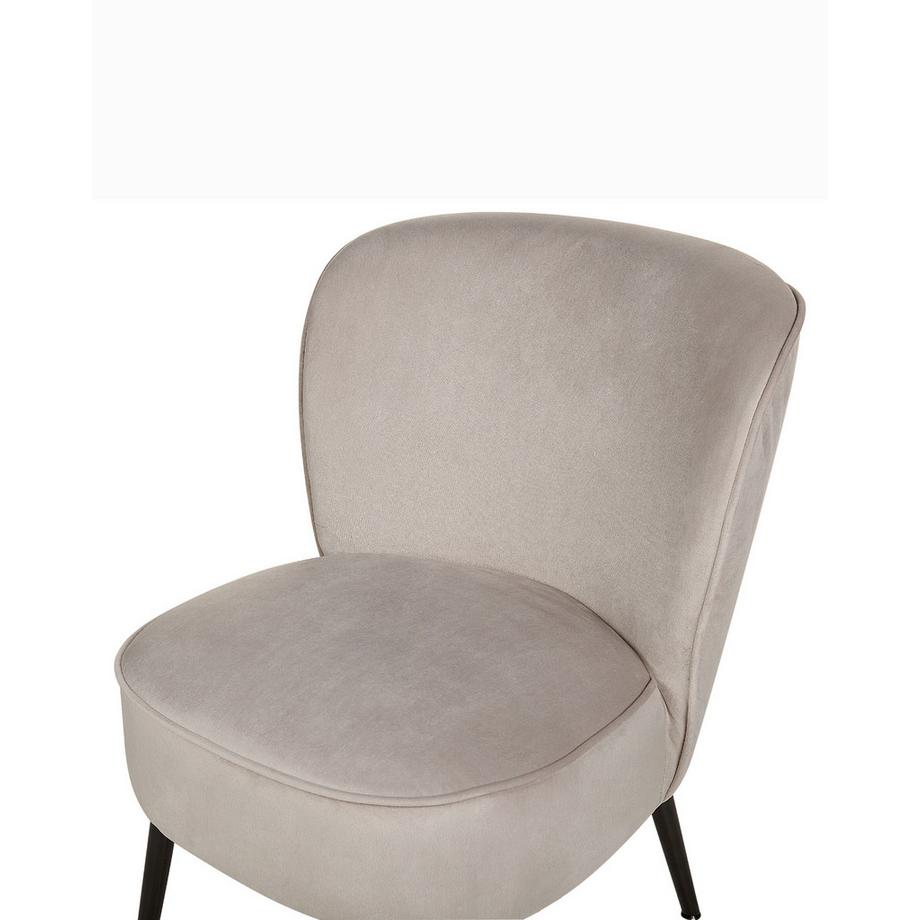 Beliani Fauteuil en Velours Moderne VOSS  