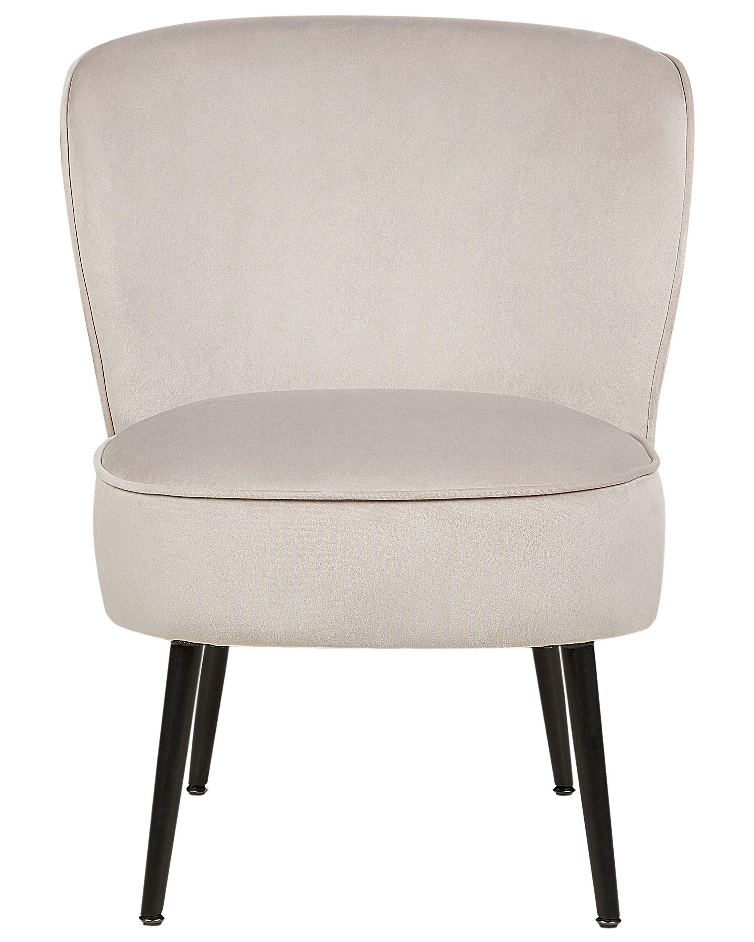 Beliani Fauteuil en Velours Moderne VOSS  