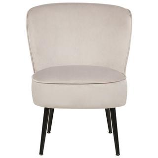 Beliani Fauteuil en Velours Moderne VOSS  