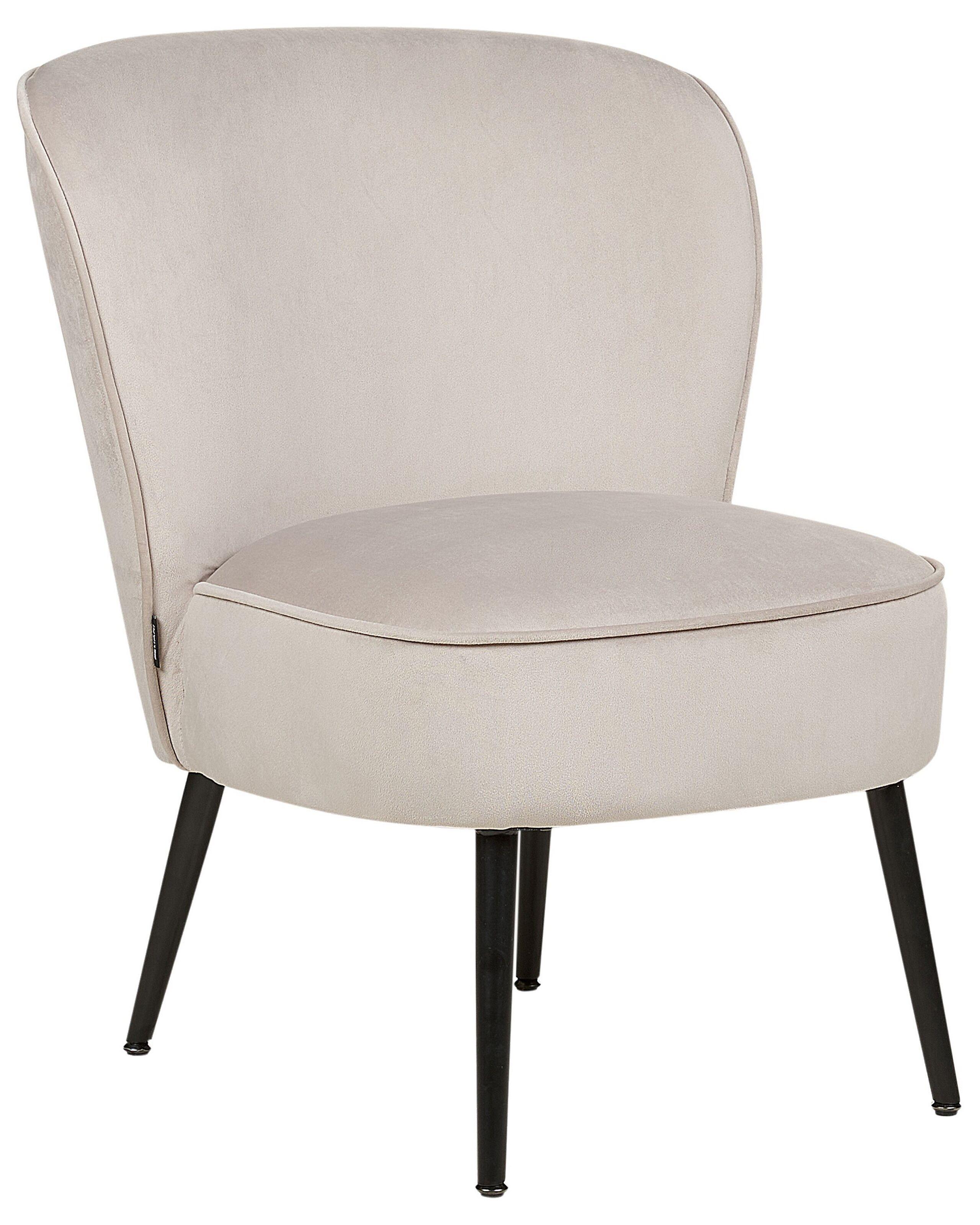 Beliani Fauteuil en Velours Moderne VOSS  