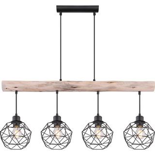 mutoni Lampada a sospensione Theodor Metall nero opaco 4xE27  