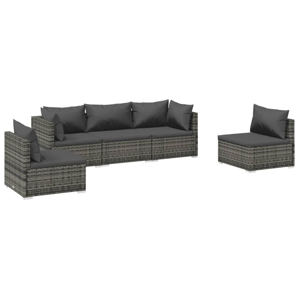 VidaXL Garten-lounge-set poly-rattan  