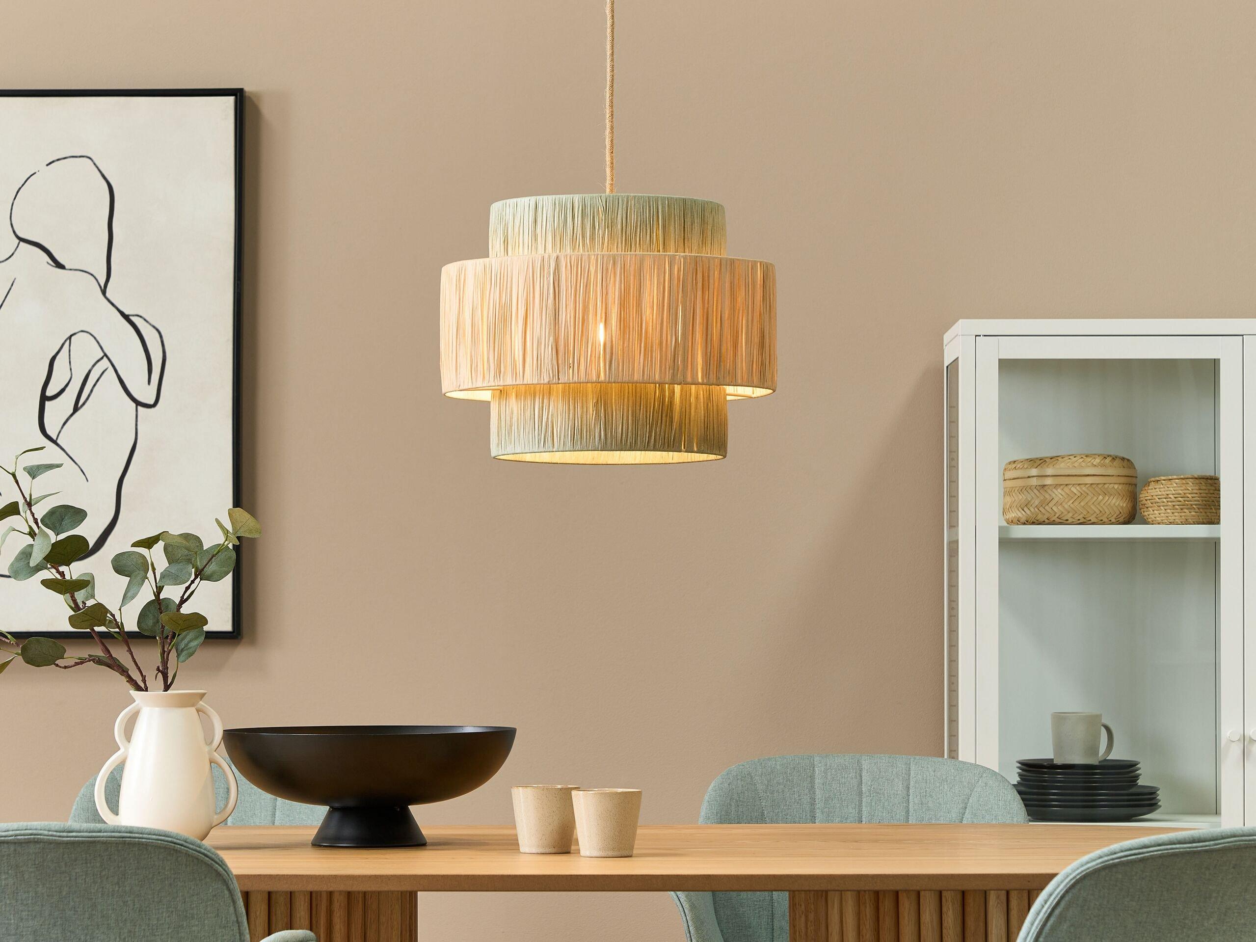 Beliani Lampe suspension en Papier Boho PALBRA  